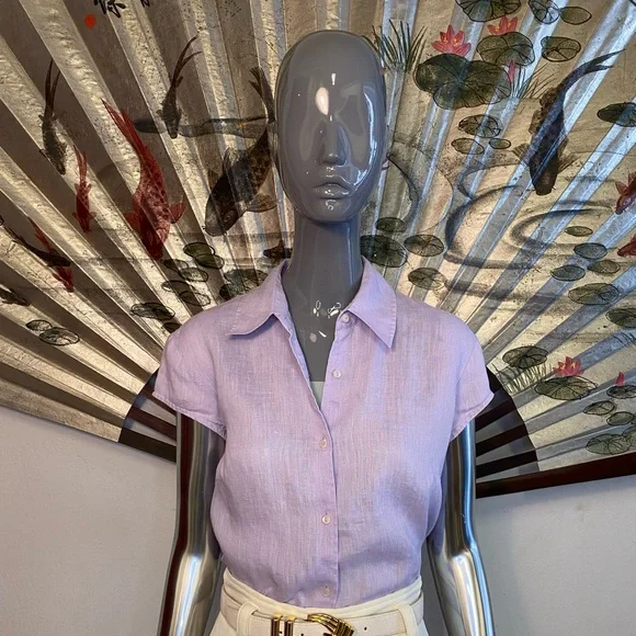 Holt Renfrew Linen Shirt, XS / S - Picture 1 of 5